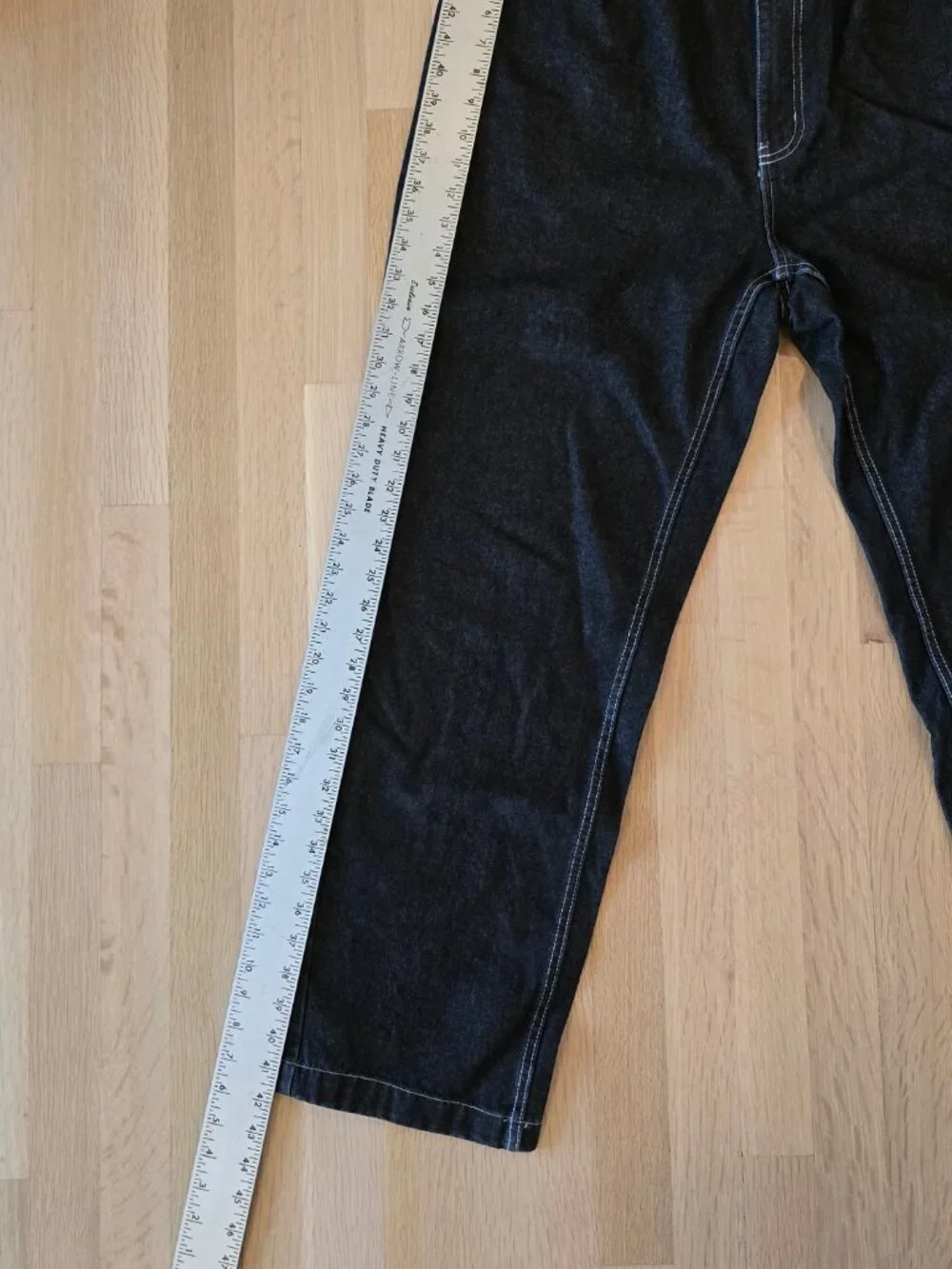 Haband Casual Joe Black Denim Jeans – Men's Size 40 – Contrast White Stitching